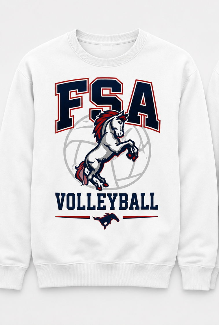 Long Sleeve Mustang SweatShirt White